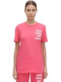 Logo Print Cotton Jersey T-shirt by Make Money Not Friends at Luisaviaroma