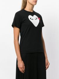 Logo Print T-Shirt by Comme Des Garcons PLAY at Farfetch