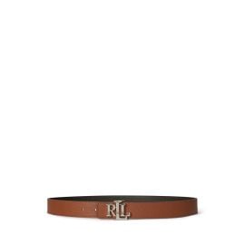 Logo Reversible Pebbled Leather Belt Ralph Lauren at Ralph Lauren