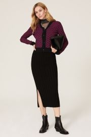 Logo Stripe Cardigan by Paco Rabanne for 140 Rent the Runway at Rent The Runway