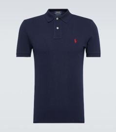 Logo cotton piqué polo shirt at Mytheresa