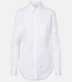 Logo cotton shirt at Mytheresa