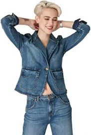 Lola Jeans Women39s Denim Blazer at  Womens Clothing store at Amazon