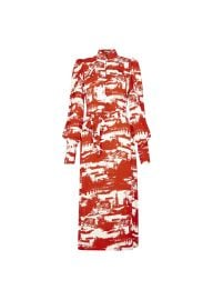 London Calling Print Last Tango Dress in Red amp Ivory l Bella Freud at Bella Freud