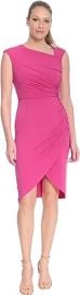 London Times Women39s Asymmetrical Shirred Tulip Dress at Womens Clothing store at Amazon