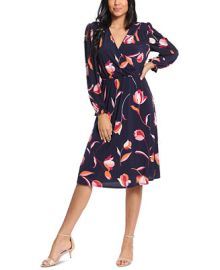 WornOnTV: Emily West’s navy floral surplice dress on Today | Clothes ...