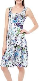 London Times Womens Watercolor Floral Print Dress at Amazon