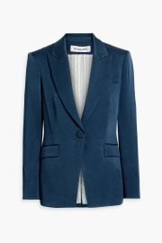 Long And Lean Dickey Satin Crepe Blazer at The Outnet