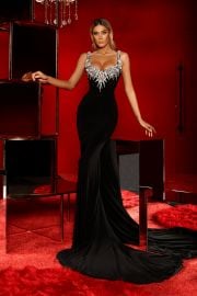 Long Black Dress ALBINA DYLA at Albina Dyla