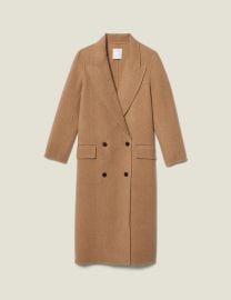 Long Double Faced Wool Coat at Sandro