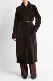 Long Genuine Shearling Coat at Nordstrom