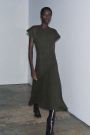 Long Knit Dress at Zara