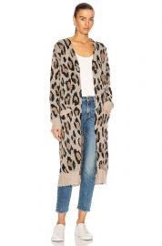 Long Leopard Cardigan at Forward