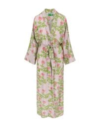 Long Peignoir Silk Crepe de Chine BERNADETTE at Bernadette