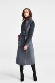 Long Shawl Collar Wrap Coat by Sentaler at Sentaler