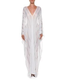 Long Sheer Open-side Caftan by Tom Ford at Neiman Marcus