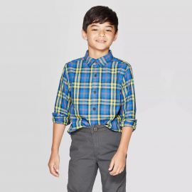 Long Sleeve Button-Down Shirt by Cat  Jack at Target