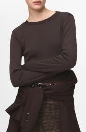 Long Sleeve Cotton Rib T-Shirt at Nordstrom