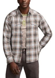 Long Sleeve Dobby Western Shirt at Belk