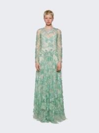 Long Sleeve Embellished Gown Green The Webster at The Webster