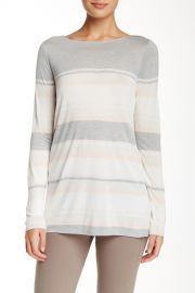 Long Sleeve Engineered Stripe Tee at Nordstrom Rack