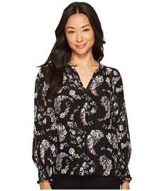 Long Sleeve Jewel Paisley Top by Rebecca Taylor at Zappos