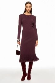 Long Sleeve Knit Fringe Dress by Eudon Choi x RTR Rent the Runway at Rent the Runway