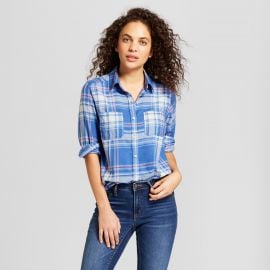 Long Sleeve Plaid Shirt by Target at Target