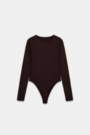 Long Sleeve Polyamide Bodysuit at Zara