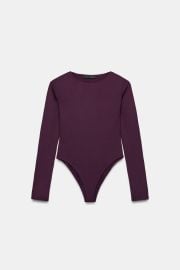 Long Sleeve Polyamide Bodysuit at Zara