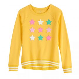 Long Sleeve Raglan Crew Graphic Sweatshirt by SO at Kohls