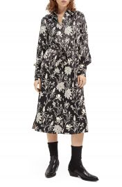 Long Sleeve Satin Shirtdress   Nordstrom at Nordstrom