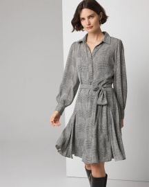 Long Sleeve Shirt Dress White House Black Market at White House Black Market