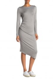 Long Sleeve Side Ruched Dress at Nordstrom Rack