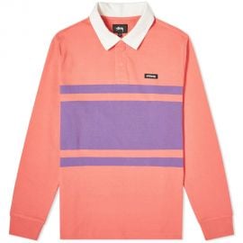 Long Sleeve Stanley Rugby Shirt by Stussy at End Clothing