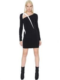 Long Sleeve Stretch Cady Dress at Luisaviaroma