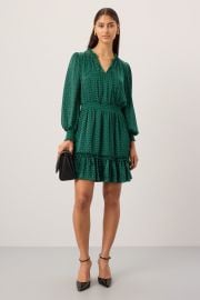Long Sleeve Tie Neck Dress by CeCe Rent the Runway at Rent the Runway
