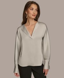 Long Sleeve V neck Blouse at Macys