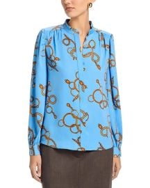 Long Sleeved Button Down Blouse at Bloomingdales