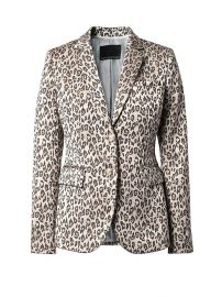 Long and Lean-Fit Leopard-Print Blazer at Banana Republic