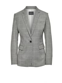 Long and Lean-Fit Washable Wool Blend Blazer at Banana Republic