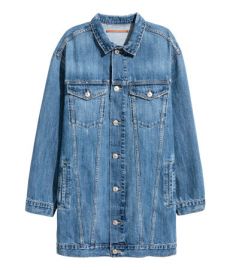 Long denim jacket at H&M