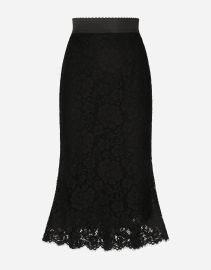 Long mermaid skirt in lace in Black for DolceampGabbana US at Dolce & Gabbana