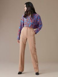 Long-sleeve Crossed Cropped Top by Diane von Furstenberg at DvF