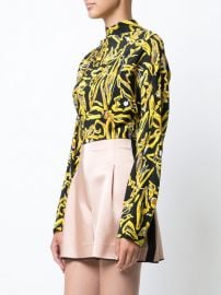 Long-sleeve raglan high neck blouse at Farfetch