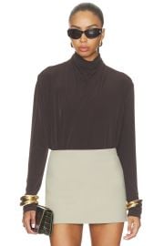 Longsleeve Draped Cowl Blouse at Revolve