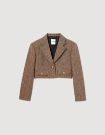 Lonny Structured cropped jacket - Jackets Blazers Sandro Paris at Sandro