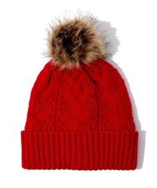 Loopy Cable Pom Hat Echo at Echo New York