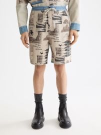 Loose-Fit Printed Washed Bermuda Shorts Scotch amp Soda at Scotch & Soda