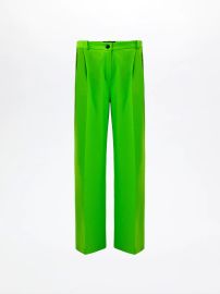 Loose-Fit Suit Pants Apple Green CURIO Faena Bazaar Miami CURIO at Faena Bazaar at Curio